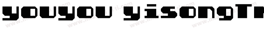 youyou yisongTrueType字体转换